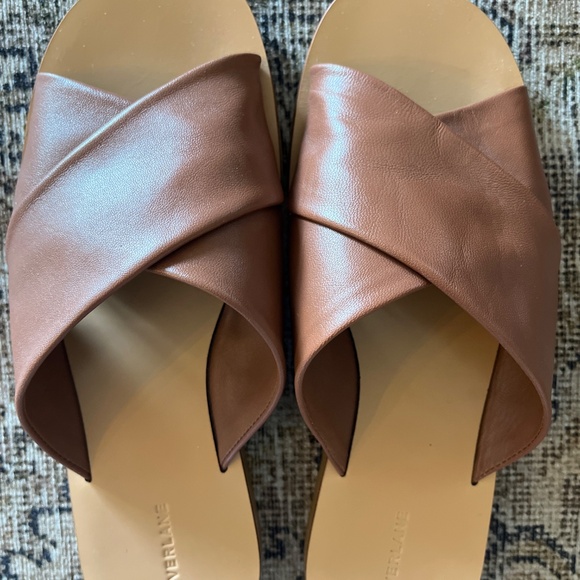 Everlane Sienna Brown Leather Day Crossover Sandal in Size 10 - Picture 3 of 3